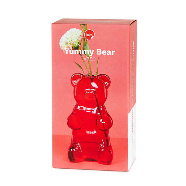 Balvi Florero Yummy Bear rojo-27968 Grandes descuentos