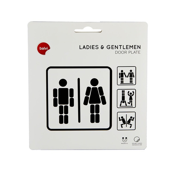 Balvi Señal puerta Ladies & Gentlemen magnético-27141 Envío internacional gratuito