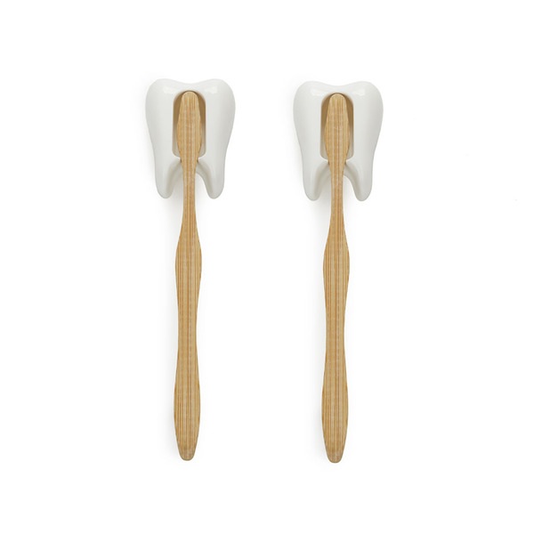 Balvi Soporte cepillo dental Toothy blanco-27486 Tienda de fábrica