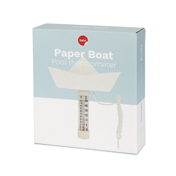 Balvi Termómetro piscina Paper Boat blanco-27752 Precios de Black Friday