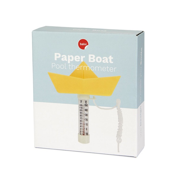Balvi Termómetro piscina Paper Boat amarillo-27753 En oferta