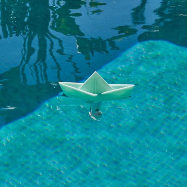 Balvi Termómetro piscina Paper Boat turquesa-27754 Libre de impuestos