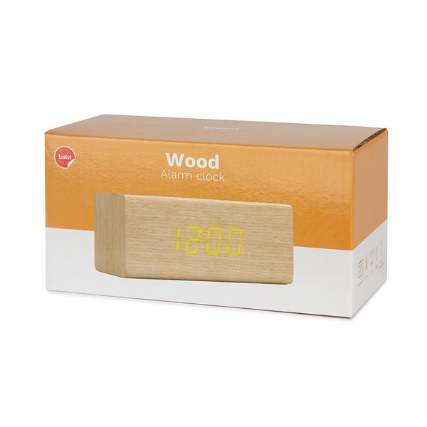 Balvi Despertador Timber cable USB incl.-27166 Rebajas baratas
