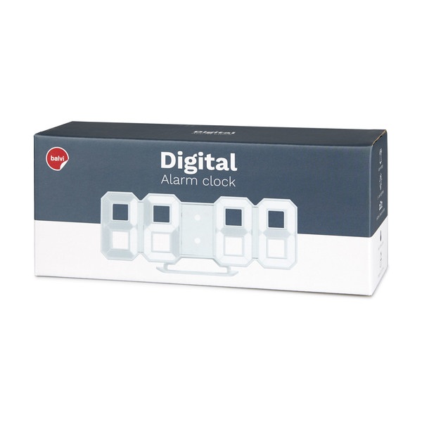 Balvi Balvi Despertador Digital (S) Color blanco Plástico ABS 21cm Rebajas de fábrica