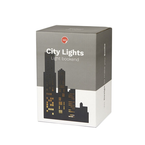 Balvi Sujetalibros City Lights negro-27750 Ventas relámpago