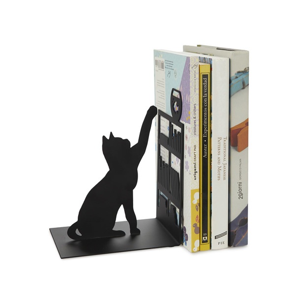 Balvi Sujetalibros Fishing Cat negro-27474 Tienda