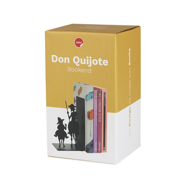 Balvi Balvi - Don Quijote sujeta libros de metal. Inspirado en la obra de Cervantes COMPRAR AHORA