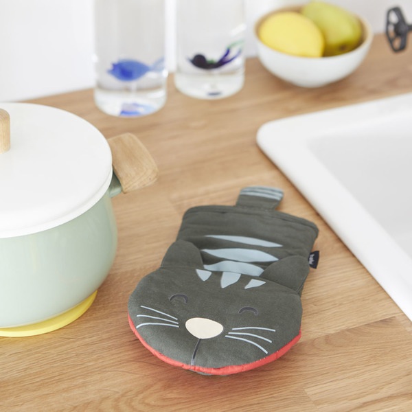 Balvi Manopla cocina Meow gris-27043 Superdescuento