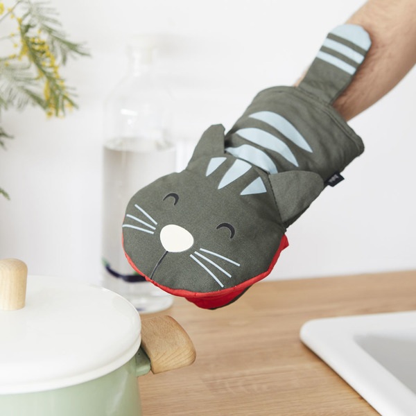 Balvi Manopla cocina Meow gris-27043 Superdescuento