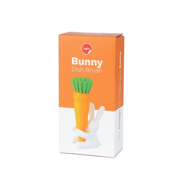 Balvi Cepillo lavaplatos Bunny blanco/naranja-27111 Libre de impuestos