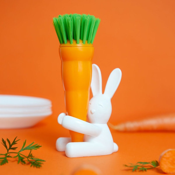 Balvi Cepillo lavaplatos Bunny blanco/naranja-27111 Libre de impuestos