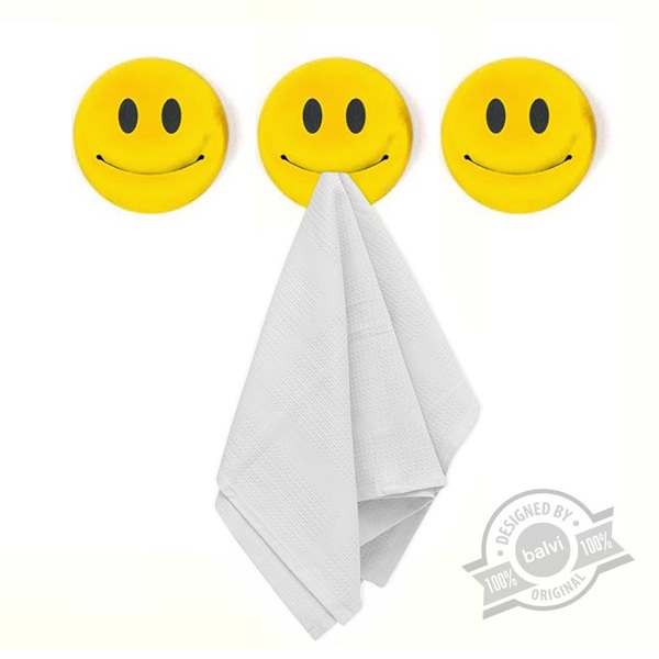 Balvi Balvi - Colgador trapo cocina Smile x3