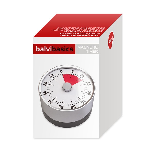 Balvi Balvi - Basics minutero mecánico y magnético. Cuenta hasta 60 minutos. Sonido de alarma al alcanzar e Gran oferta