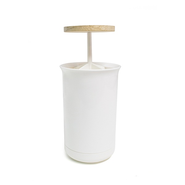 Balvi Balvi Dispensador bastoncillos algodón Push & Up Color blanco Plástico ABS Descuento