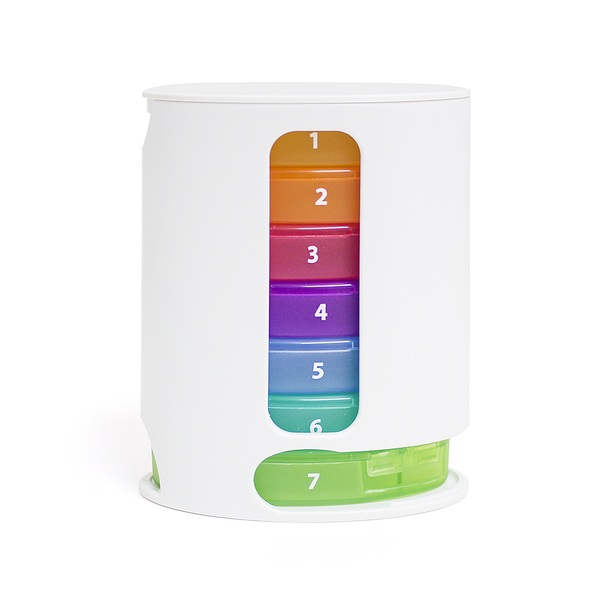 Balvi Balvi pastillero One Week Color multicolor Organizador semanal Organiza las pastillas que te has de t Promoción trimestral