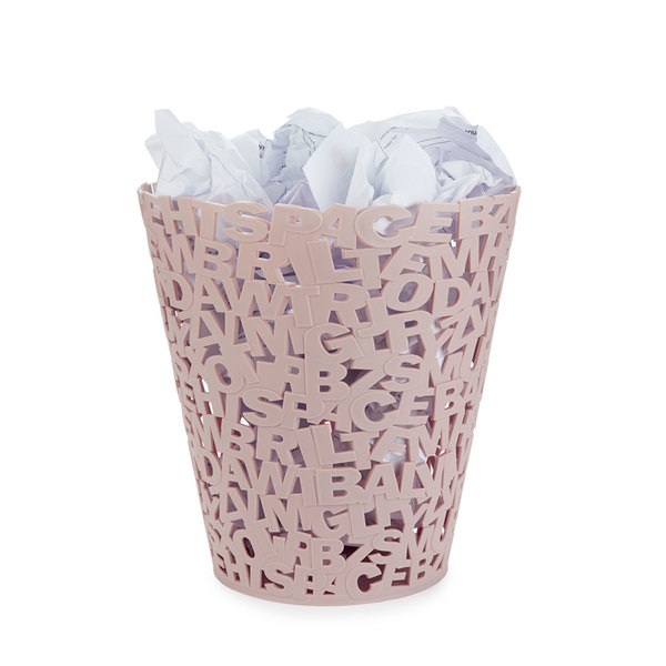 Balvi Papelera Letters rosa-27858