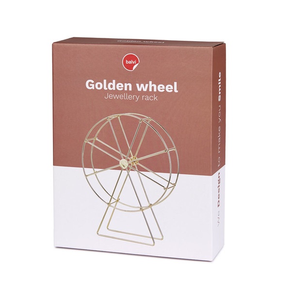 Balvi Soporte joyas Golden Wheel dorado-27682 Última moda