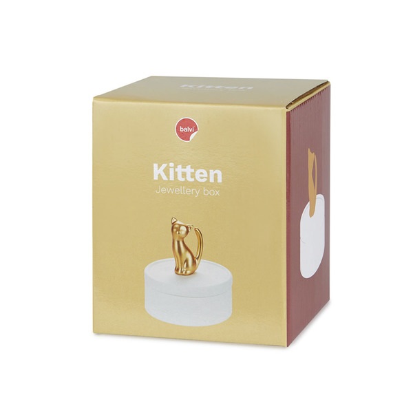 Balvi Caja joyero Kitten dorado-27436 Ofertas de temporada