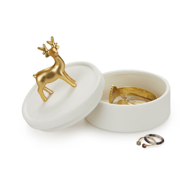Balvi Caja joyero Deerling dorado-27438 Grandes ahorros
