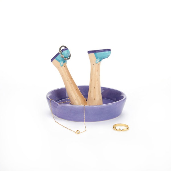 Balvi Porta anillos Happy Legs Weekend cerámica-27915