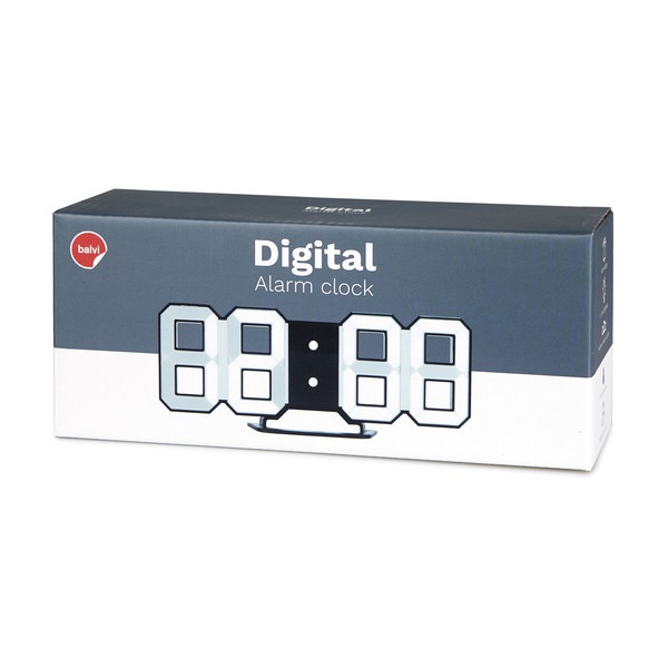 Balvi Despertador Digital (S) negro-27649 Venta caliente