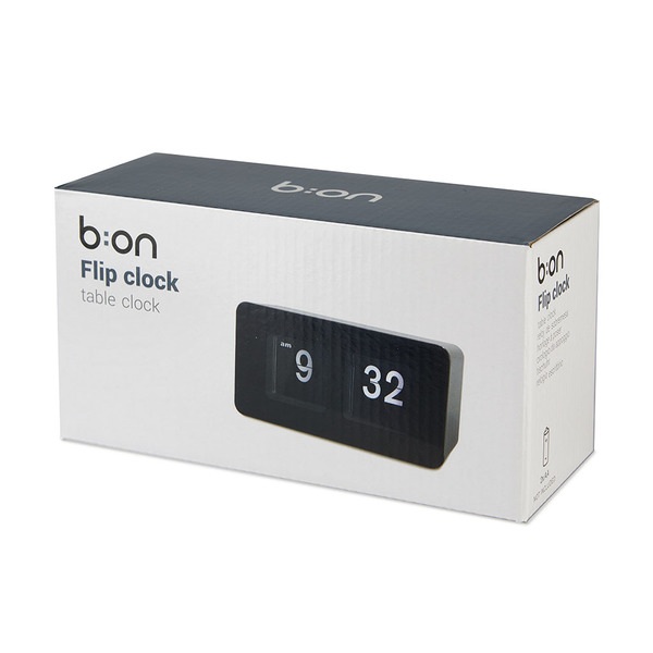 Balvi Reloj sobremesa Flip Clock negro-27187 Gran oferta