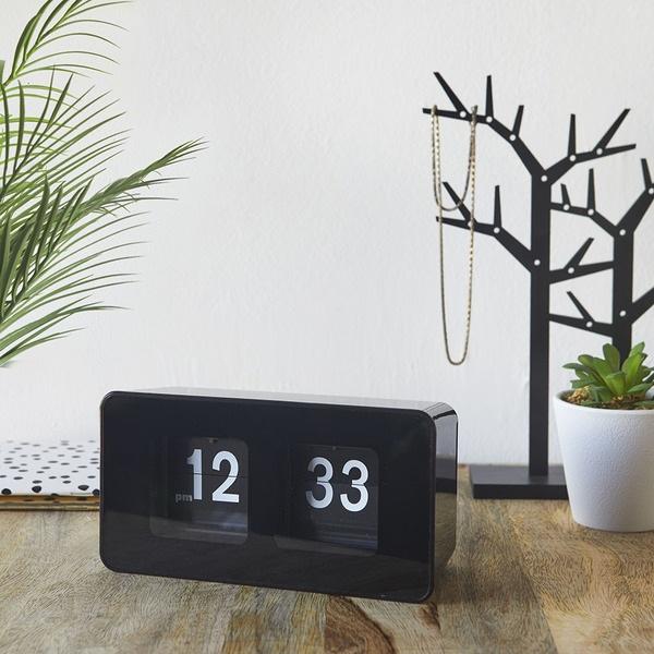 Balvi Reloj sobremesa Flip Clock negro-27187 Gran oferta