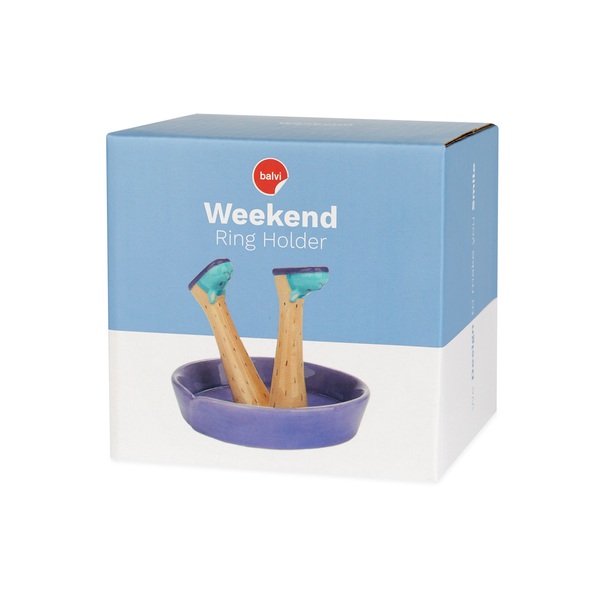 Balvi Porta anillos Happy Legs Weekend cerámica-27915 Superdescuento