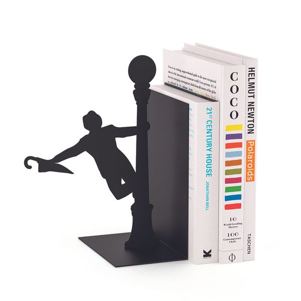 Balvi Balvi Sujeta libros Singing In The Rain Color negro Decorativo Metal Venta caliente