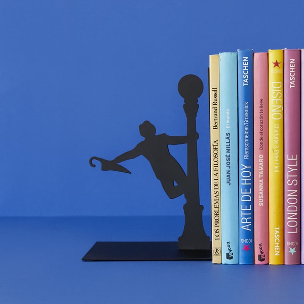 Balvi Balvi Sujeta libros Singing In The Rain Color negro Decorativo Metal Venta caliente