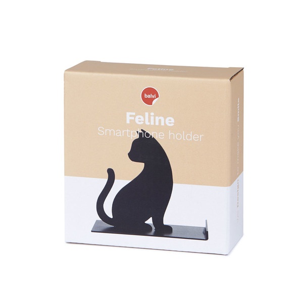 Balvi Soporte smartphone Feline negro-27698 Rebajas de fábrica