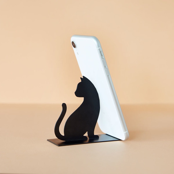 Balvi Soporte smartphone Feline negro-27698 Rebajas de fábrica