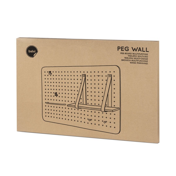 Balvi Balvi Tablero multiusos Peg Wall Con 7 accesorios Para fotos notas llaves y otros complementos Deco Últimos 2 días