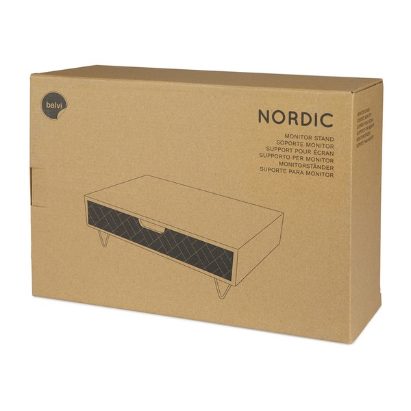 Balvi Soporte Monitor Nordic Pattern cajón-27535 Solo hoy