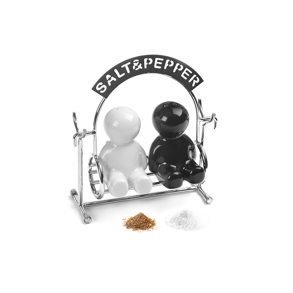 Balvi Balvi - Set sal & pimienta Salt&Pepper metal/cerámica