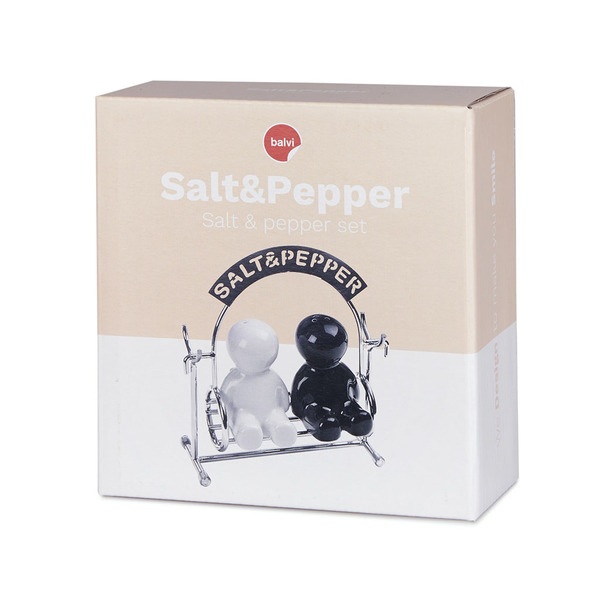 Balvi Balvi - Set sal & pimienta Salt&Pepper metal/cerámica En oferta