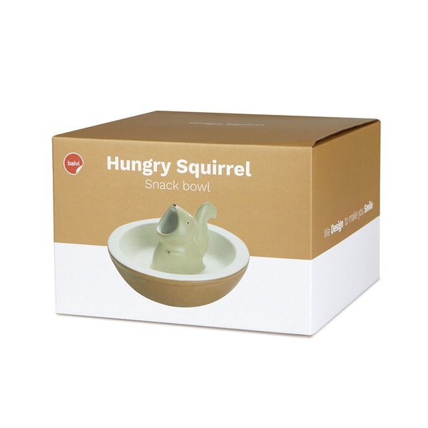Balvi Cuenco aperitivo Hungry Squirrel cerámica-27408 Rebajas de fin de temporada