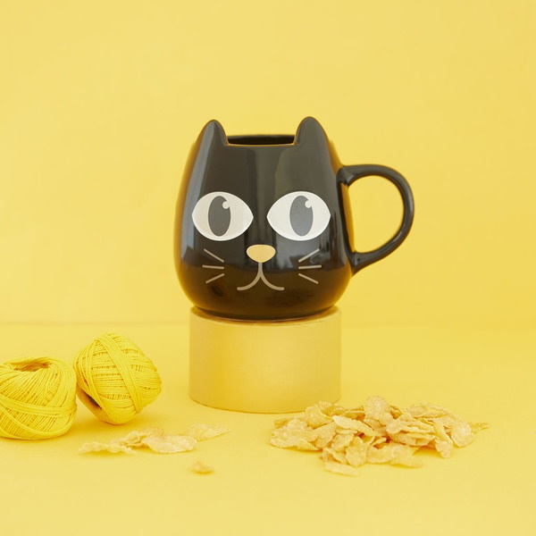 Balvi Mug Wake Cat negro-27590 2025