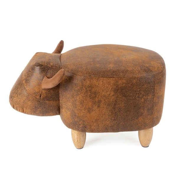Balvi Balvi Taburete La Vache Color marrón Con forma de vaca Patas de madera Polipiel/madera Rebajas