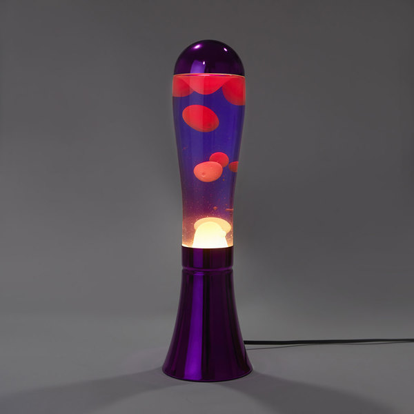 Balvi Balvi Lámpara Lava Magma Color púrpura Lava color rojo Bombilla incluida Aluminio/cristal 45cm En oferta