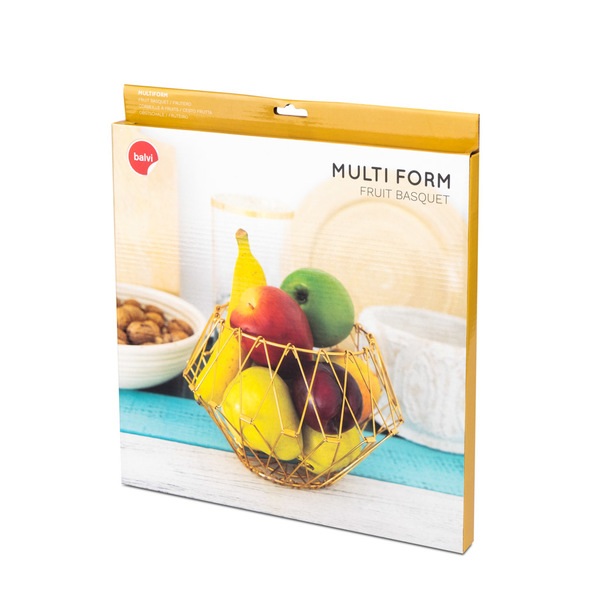 Balvi Balvi Frutero Multi Form Color dorado Contenedor decorativo Ajustable Metal Rebajas de fábrica