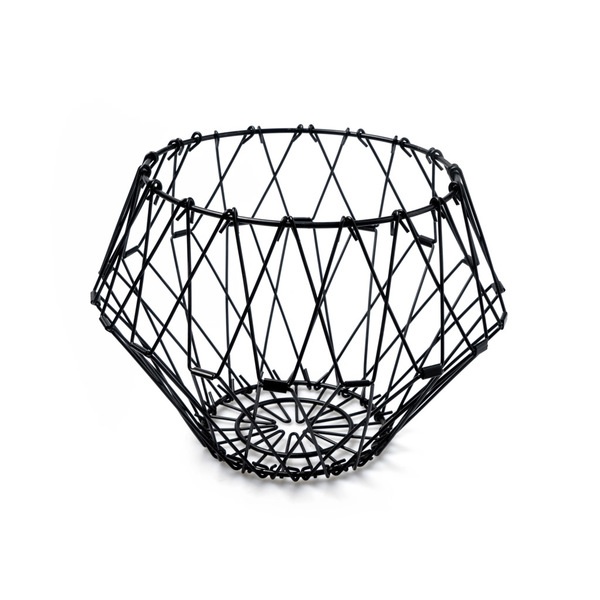 Balvi Balvi Frutero Multi Form Color negro Contenedor decorativo Ajustable Metal