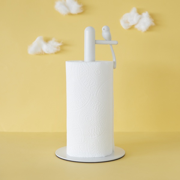 Balvi Balvi Soporte papel cocina Birdie Color blanco portarollos con pajarito decorativo Metal/plástico Mejor oferta