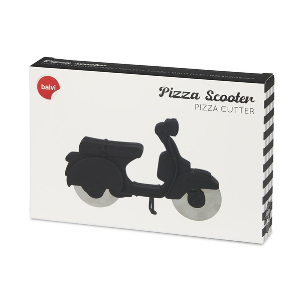 Balvi Corta pizza Scooter negro-27541 Últimos 3 días