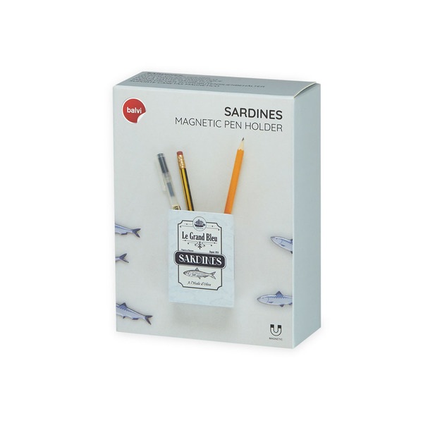 Balvi Portalápices magnético Sardines 5 imanes-27341 Últimos 2 días