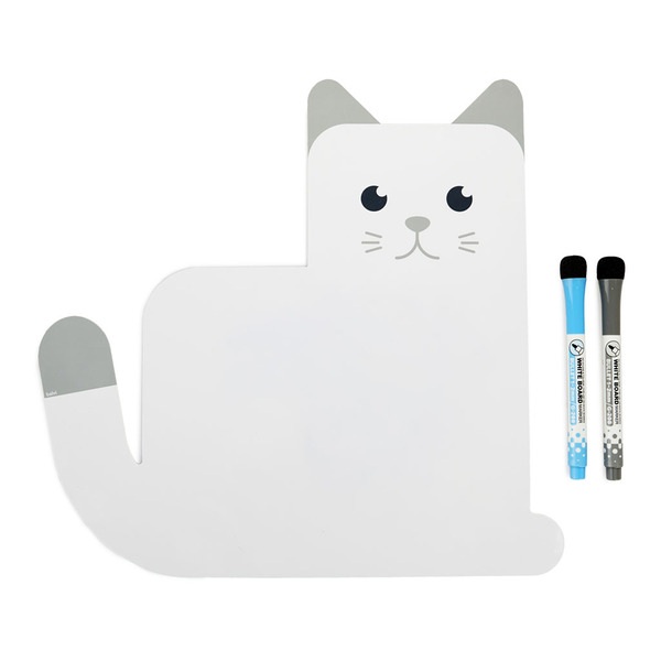 Balvi Pizarra nevera magnética Meow con 2 rotuladores-27342