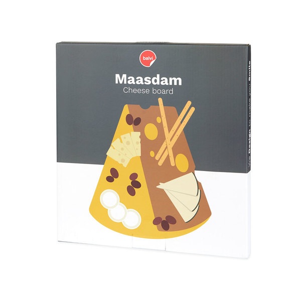 Balvi Tabla queso Maasdam;amarillo madera-27803 Superdescuento