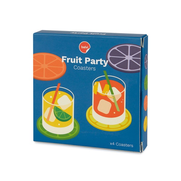 Balvi Posavasos Fruit Party x4-27856 Libre de impuestos