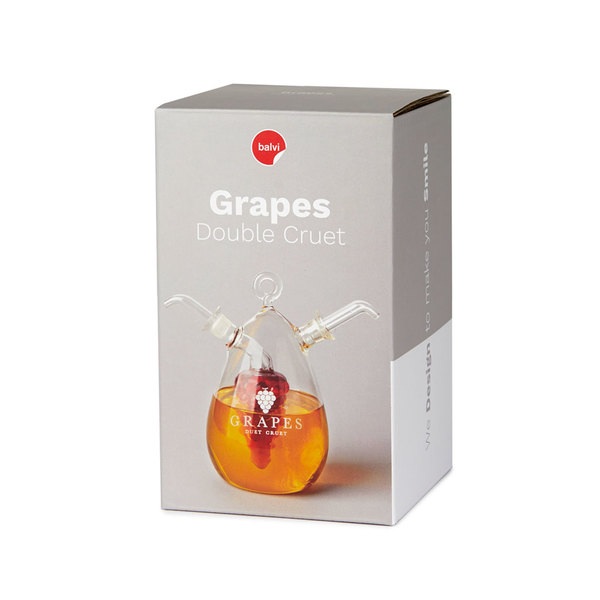Balvi Balvi - aceitera doble. Aceitera y vinagrera vintage de 450 ml + 50 ml en vidrio. Sistema antigoteo Devoluciones gratuitas