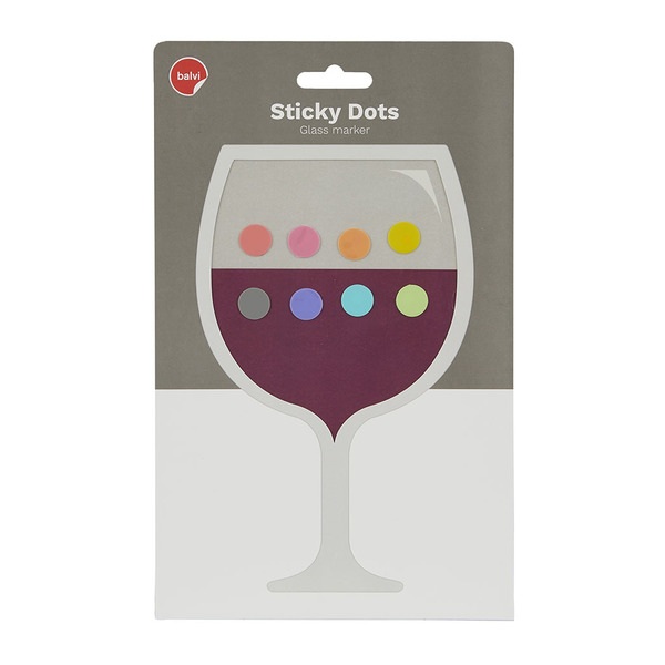 Balvi Marca copas Sticky Dots x8-27575 Ventas relámpago